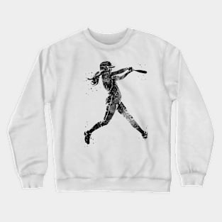 Softball Player Crewneck Sweatshirt